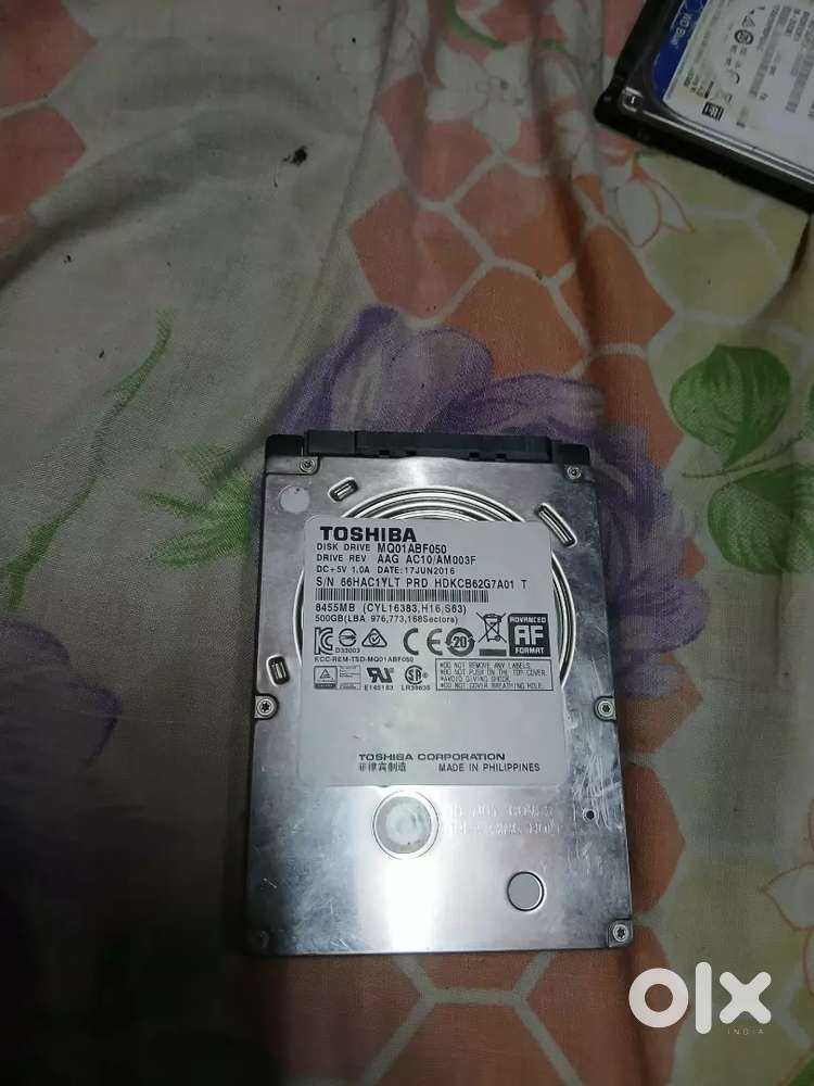 Toshiba 500Gb Sata Hard Drive And 200GB HDD Desktop Hard disk