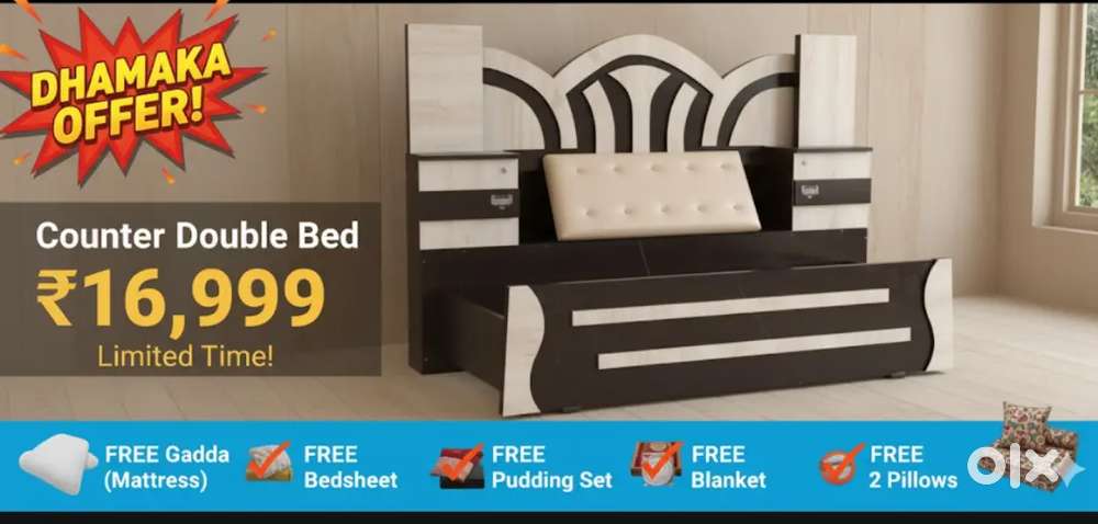 Bed full luxry  double bed