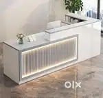 Latest reception cash counter office tables chair direct from factory.