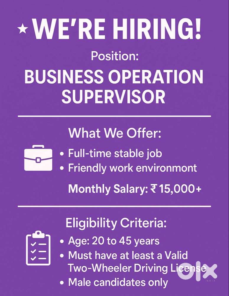 BUSINESS OPERATION SUPERVISOR