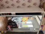 Plywood wardrobe with sliding mirror doors