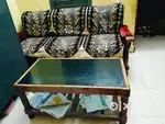 Sofa set 3,1,1 along with Tea table