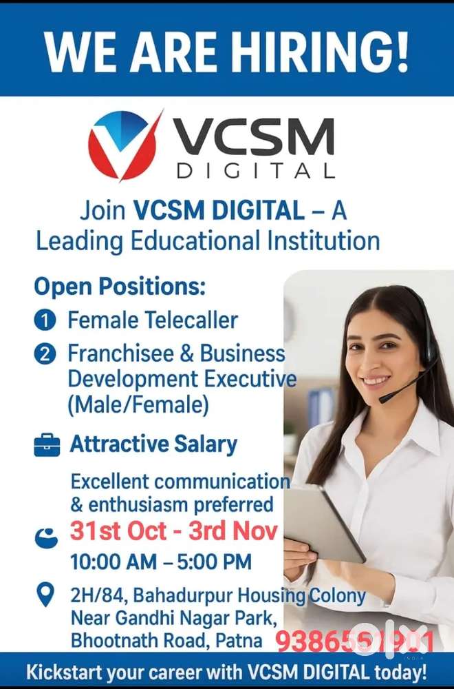 Female Office Assicum Telecaller