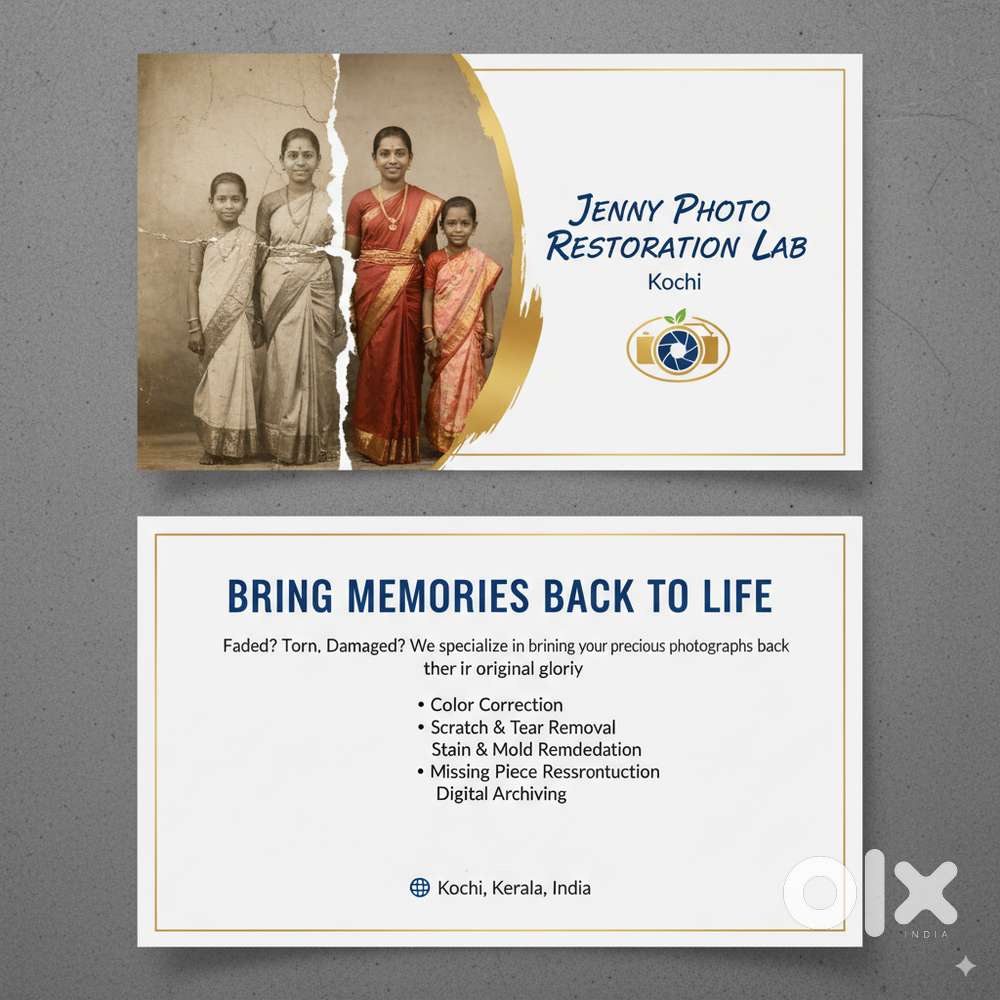 Photo Restoration Services at Thoppumpady, Kochi