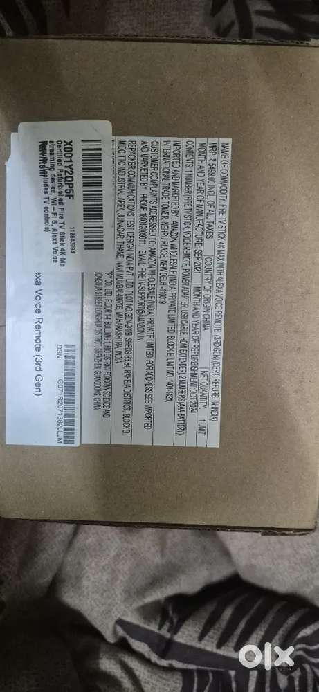 FIRE TV STICK 4K MAX MAX WITH ALEXA VOICE REMOTE(3RD GEN)