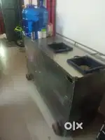 Shop steel top metal counter with wheels