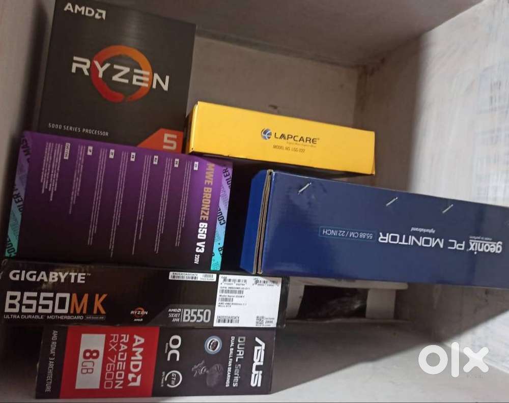 ASUS RX7600 AND RYZEN 5500[LESS USED IN 3YEAR WARRANTY]