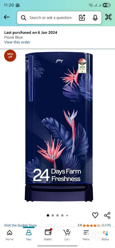 Godrej 3 star fridge