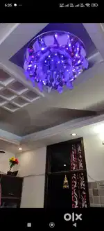 Chandelier(Beautiful Jhoomar with multiple light colrs)
