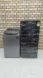 Samsung 190 ltrs single door fridge and Whirlpool 6.5kg whitemagic top