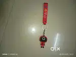 Squid game keychain lconic mask & symbol