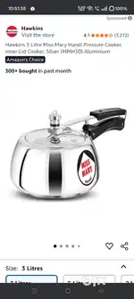 New hawkins 3 litter cooker