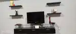 TV cabinet with wall stands