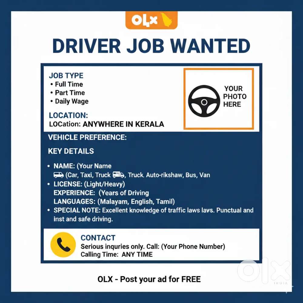 Driver job needed