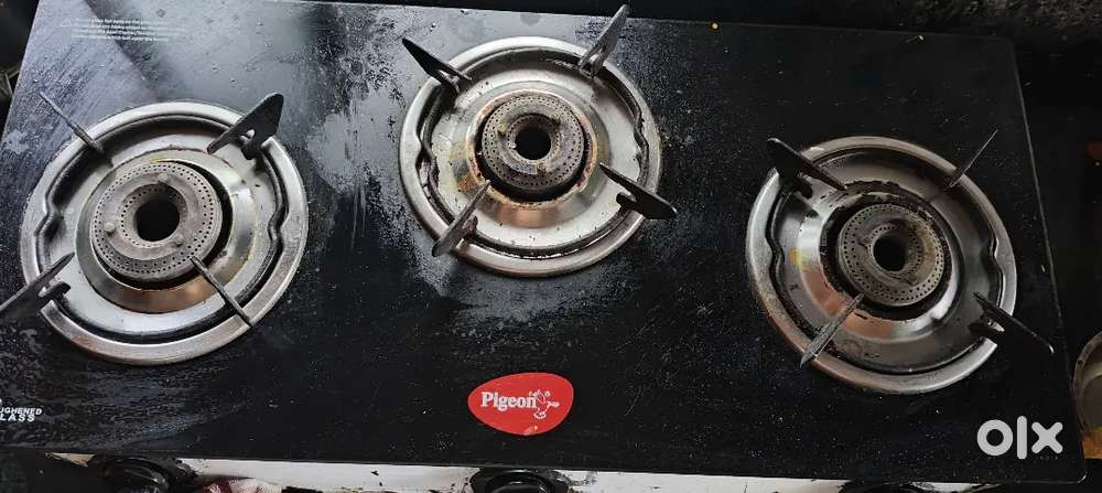 3 burner gas stove oven glass top sell Garia station road