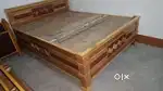 Very attractive queen size box bed having size 5/6.5