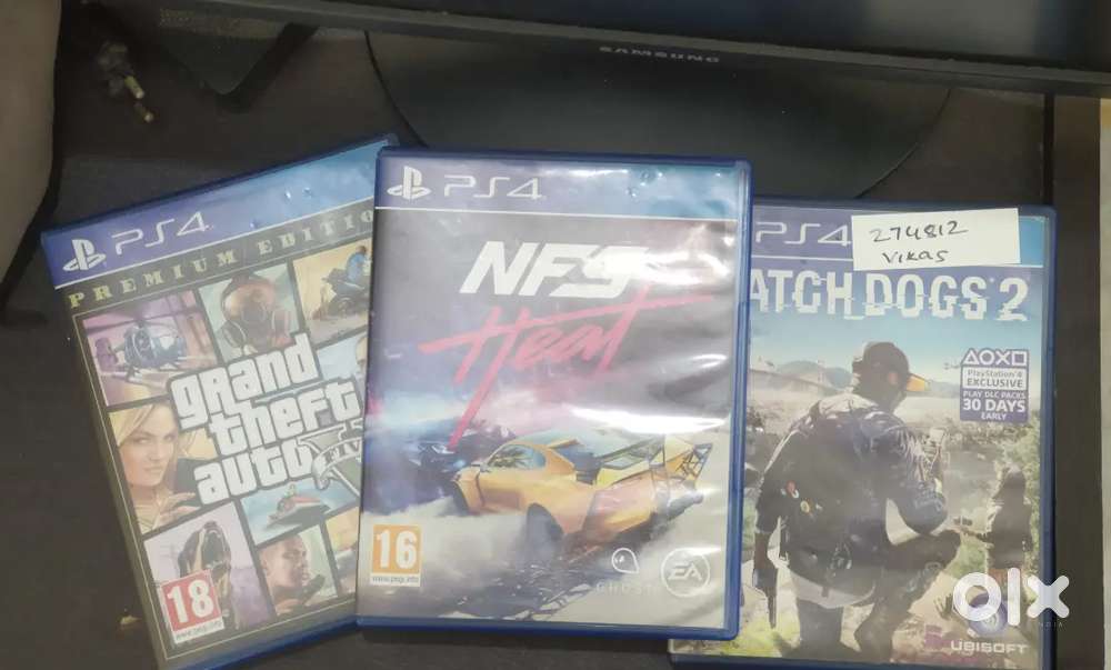GTA V, Watchdogs 2 and NFS Heat CD
