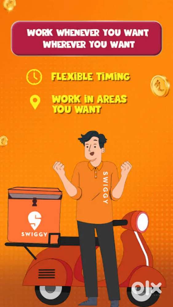 Swiggy food and instamart delivery job
