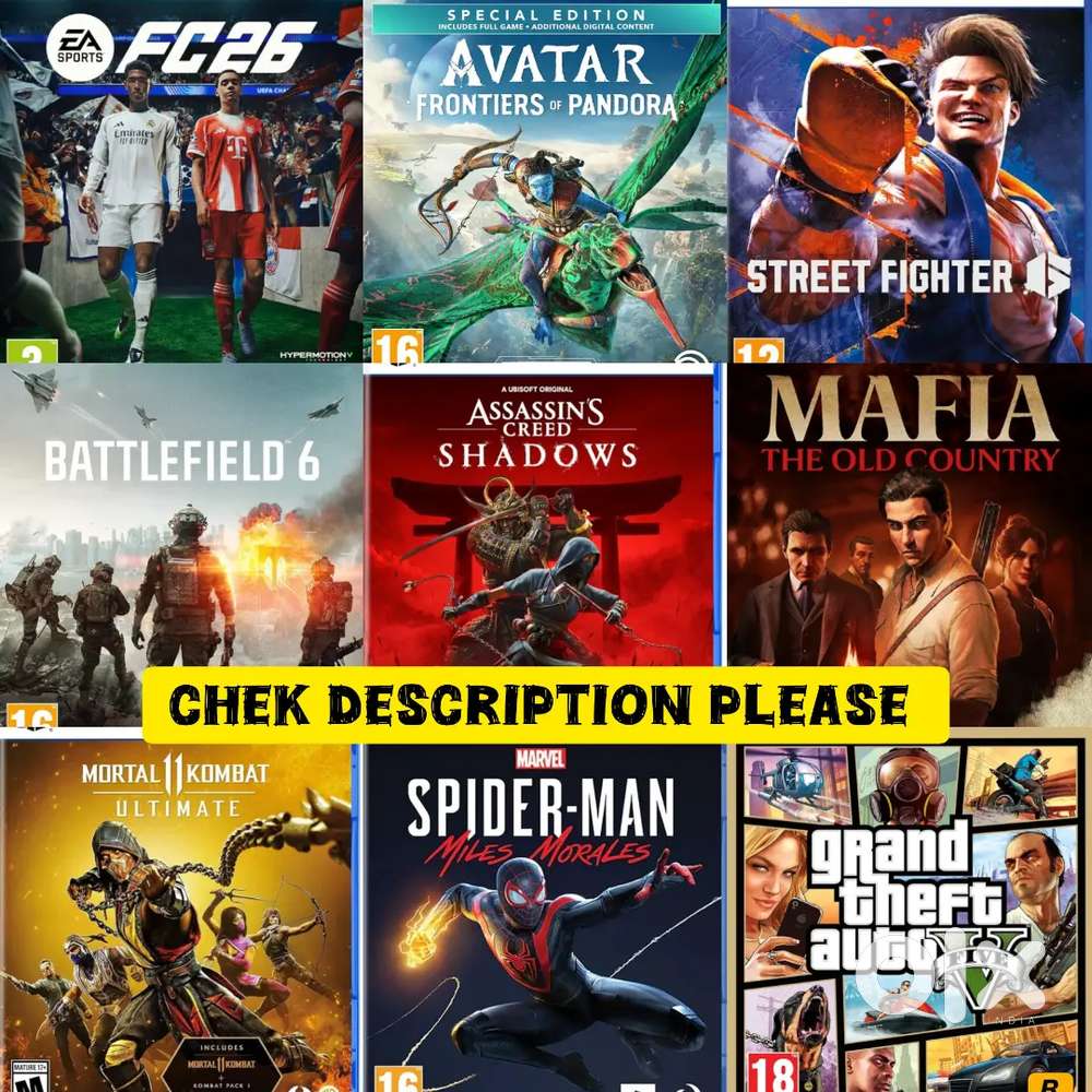 PlayStation 5 Games CD Seald Pack (ONLY DELHI)