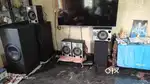5.2 reciever, 5 channel Sony hifi speakers, 12inch pioneer 2subwoofer