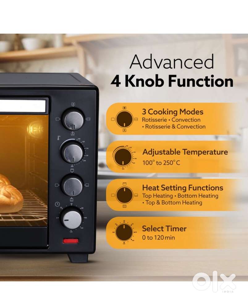 AGARO 48-Litre Oven Toaster Grill (OTG) (33310, Black)