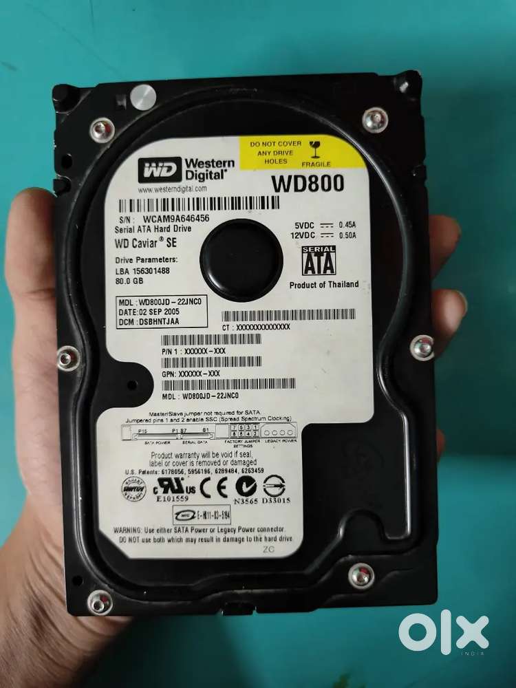Western digital WD800 80gb for urgent sell external use