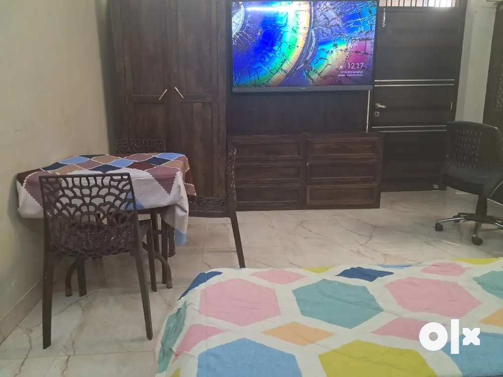 Fully furnished 1bhk penthouse with pool tilak nagar