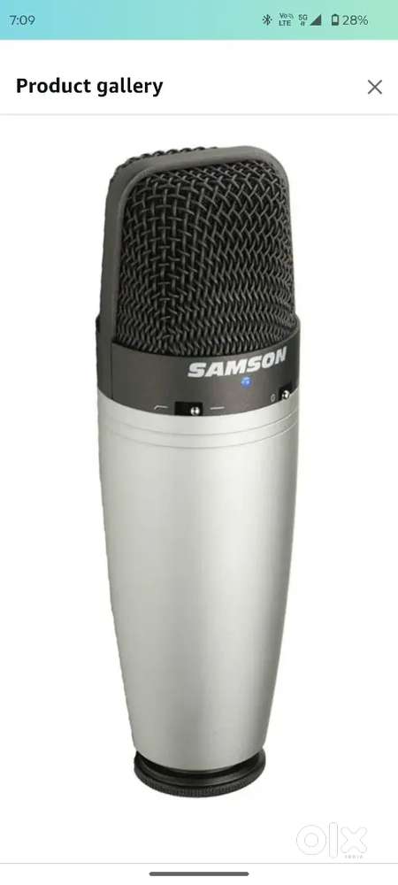 Fixed price brand new condenser mic with interface Samson co3