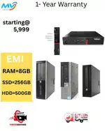 HDD - 500GB  Monitor  Keyboard Mouse  Cash on home delivery