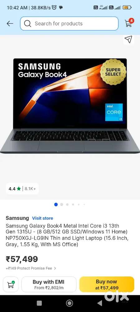 SAMSUNG GALAXY BOOK 4