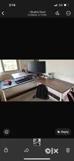 Wooden Table, L shape table