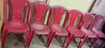 6 Chairs red colour