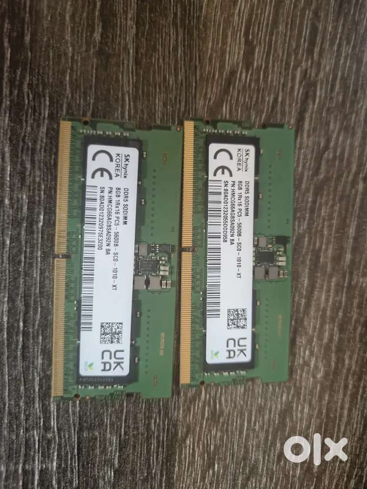 16GB (2×8GB) DDR5 5600MHz Laptop RAM – SK Hynix (Used)