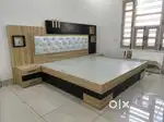 Sunday Special Sale Buy New Double Bed With Box 6799/- EMI Available