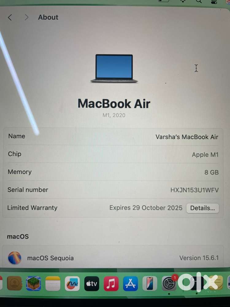 Apple Macbook Air M1 - Under warranty
