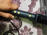 Hair straightener brush