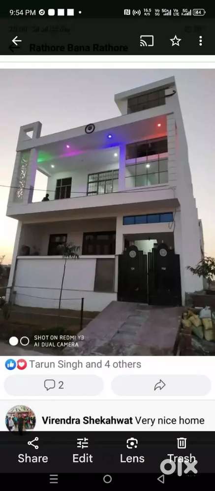 3 Bhk house for rent for small Vegetarian Family