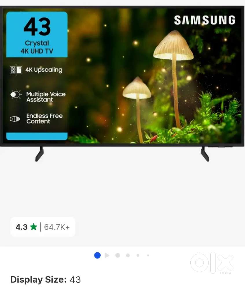 Samsung 43 inch 4k TV SEALED PACK TV AVAILABLE VERY REASONABLE PRICE