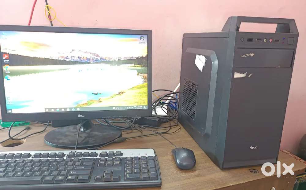 Dual core full set computer 4gb ram 128ssd
18.5 Lg led monitor only 7k