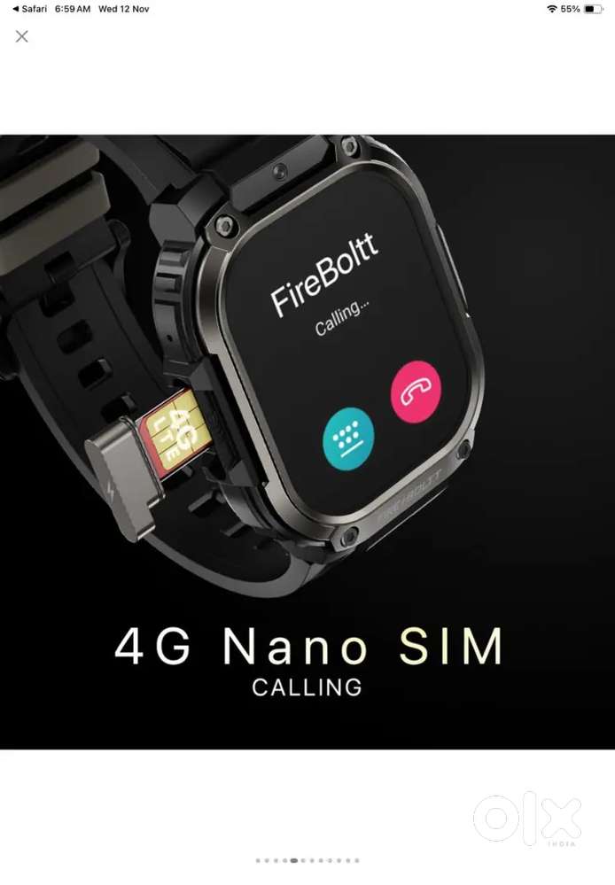 Fire bolt smart wrist watch