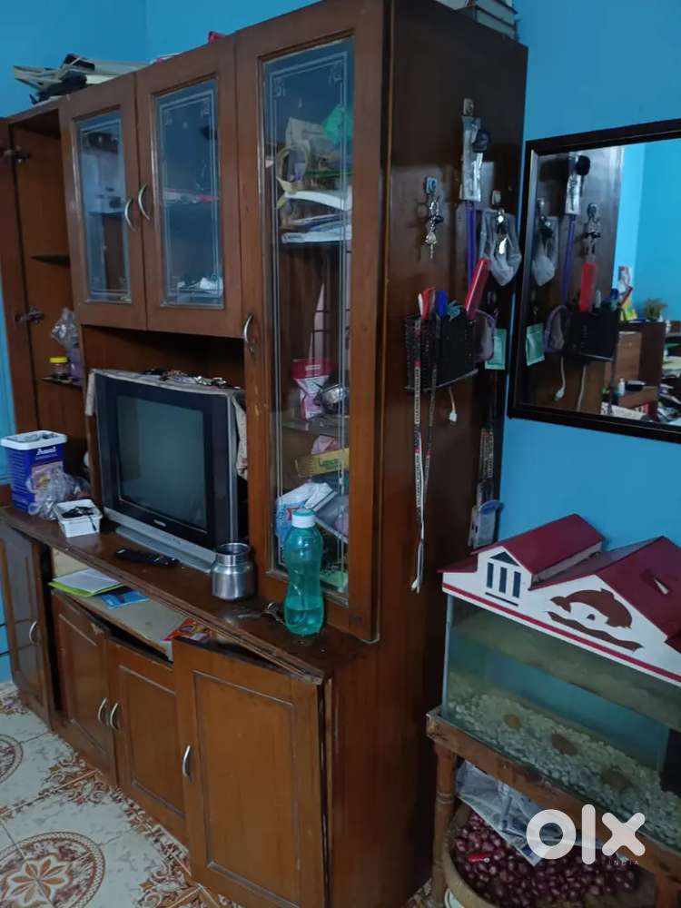 Tv show case with cubord