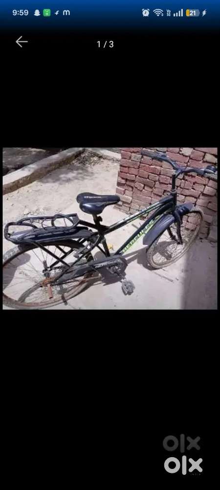 This cycle is in good condition and very comfortable to sit and ride
