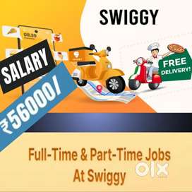 FREE JOINING 100 Delivery boys SWIGGY Food Delivery jobs