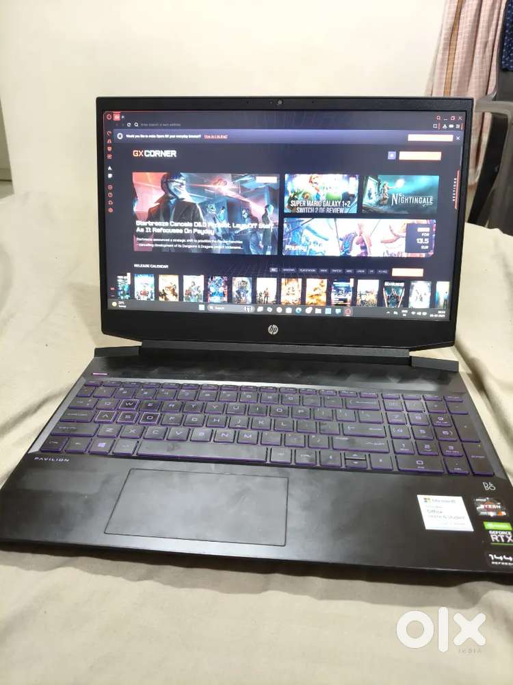 HP Pavilion Gaming Laptop  Ryzen 5 5600H  RTX 3050Ti 4GB  8GB  512