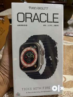 Smart android watch with 4g sim option and many more. Sealed box. Not opened.