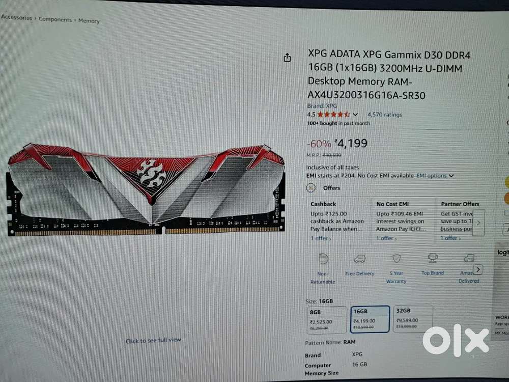 New 64 gb Ram Ddr4 3200mhz gaming heatsink RAM