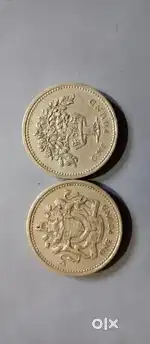 Rare 1983 and 1987 Queen Elizabeth II One Pound Coin Error Upside Down
