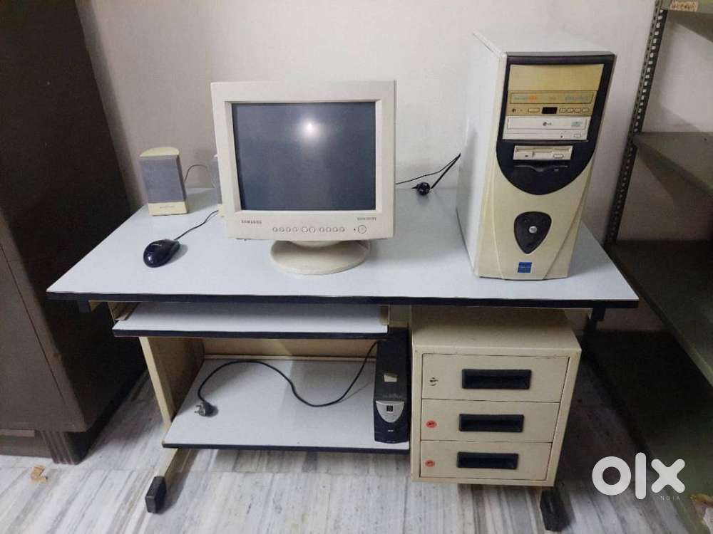 Computer table 4'x2' with Desktop, Computer table with Eng. Typewriter