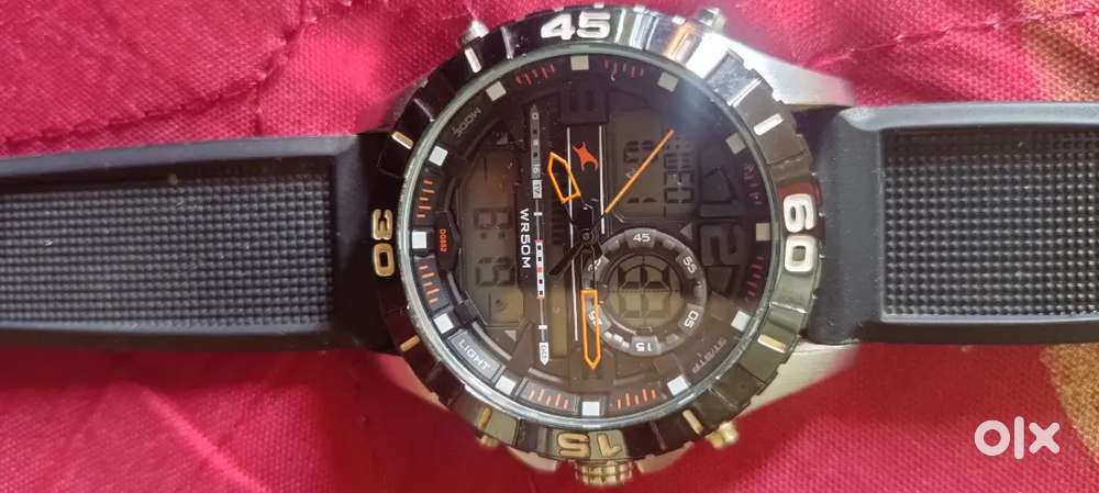 Fastrack Quartz Analog digital black watch