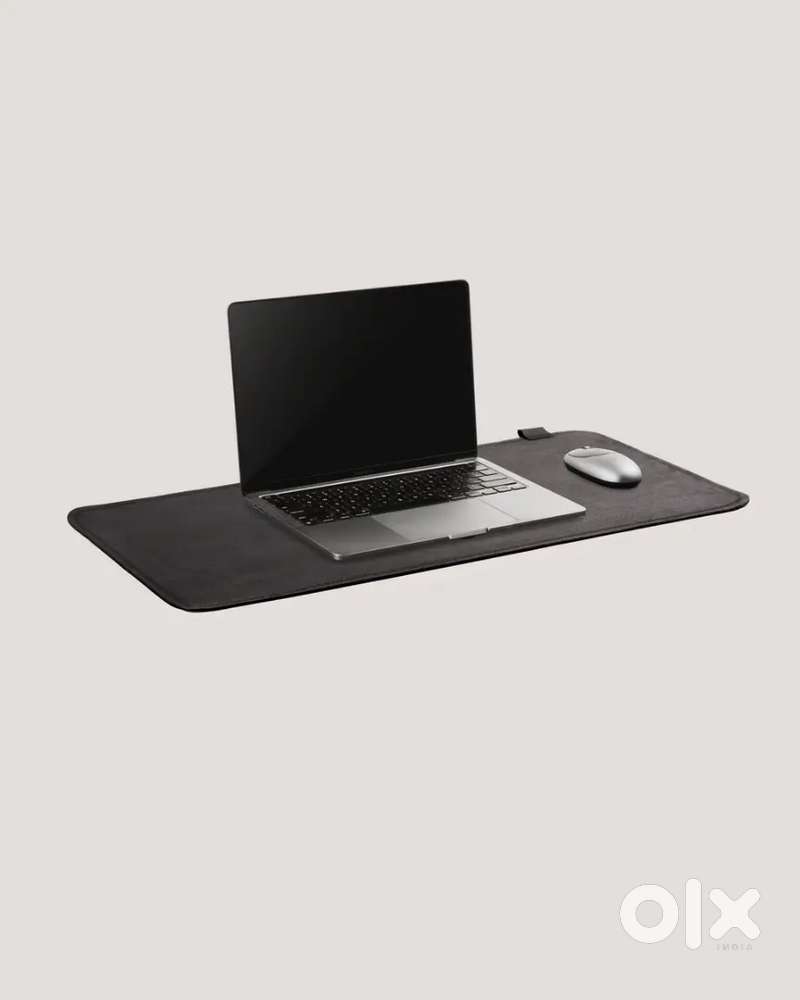 SUEDE DESK RUG - CHARCOAL/PRO
